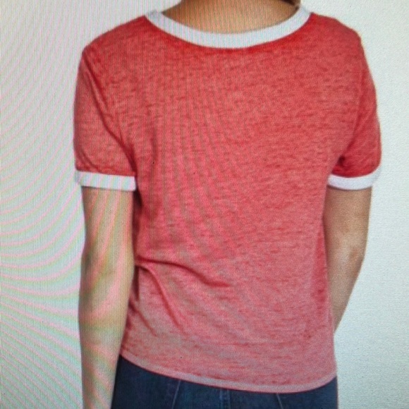 Coca Cola lightweight red & white tie front tshirt. - Picture 2 of 6